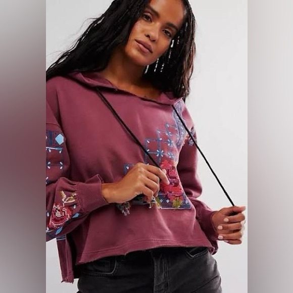 Free People Sweet Treat Pullover Hoodie Sweater - Picture 2 of 16